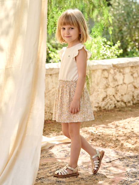 Fille-Robe fille effet 2 en 1 
