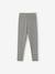 Set van 2 Basics meisjesleggings donkergrijs+kaki+rozenhout+saliegroen - vertbaudet enfant 