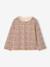 Meisjesshirt met fleece, lange mouwen rouge+vanille - vertbaudet enfant 