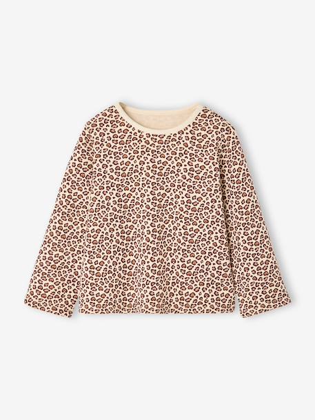 T-shirt manches longues fille blush+vanille - vertbaudet enfant 