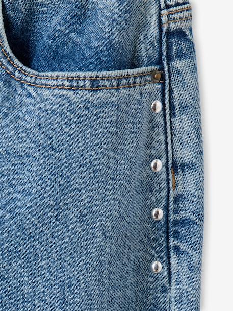 Jean barrel fille bleu moyen - vertbaudet enfant 