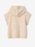 Gilet sans manches fille à capuche zippé beige - vertbaudet enfant 