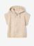 Gilet sans manches fille à capuche zippé beige - vertbaudet enfant 