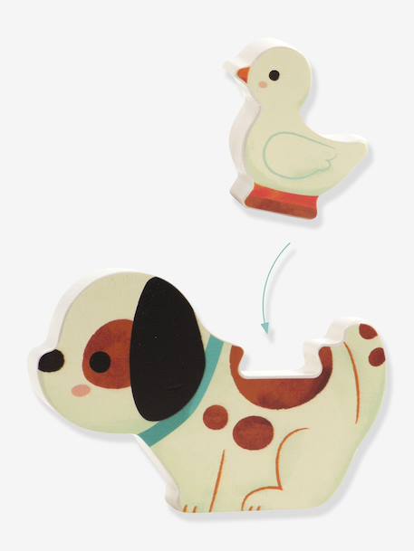 Puzzle encastrement Puzz and Play Friends vert - vertbaudet enfant 