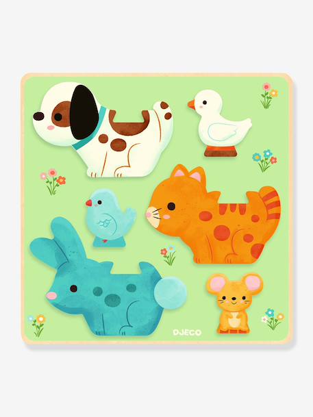 Houten puzzel DJECO groen - vertbaudet enfant 