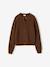 Gilet fille manches longues chocolat+vieux rose - vertbaudet enfant 