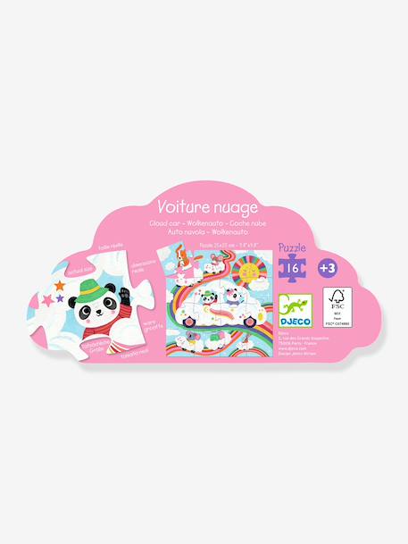 DJECO puzzel 16 stukjes wolkenauto meerkleurig - vertbaudet enfant 