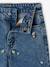 Jean large fille brodé bleu foncé+bleu jean+bleu moyen+denim bleached - vertbaudet enfant 
