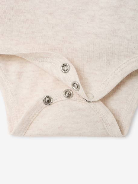 Lot de 3 bodies naissance manches longues cappuccino - vertbaudet enfant 
