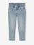 Slim jeans voor meisjes lichtblauw+middenblauw - vertbaudet enfant 