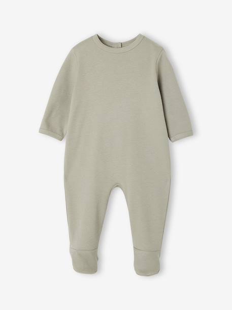 Lot de 3 dors bien bébé ouverture dos écru+vert sauge - vertbaudet enfant 