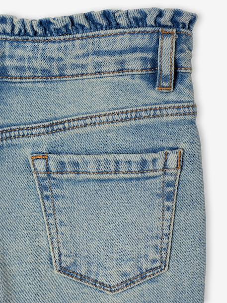 Jean slim fille morpho médium bleu clair+bleu moyen - vertbaudet enfant 