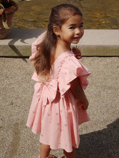 Robe Evia à volants rose - vertbaudet enfant 