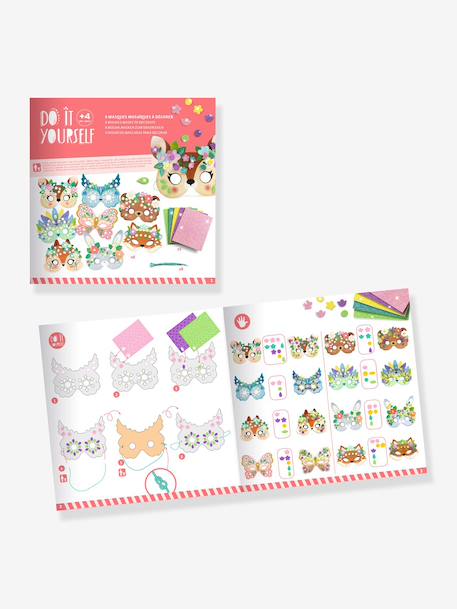 Set van 5 DIY dierenmaskers rozen - vertbaudet enfant 