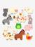 Afneembare stickers met boerderijdieren rood - vertbaudet enfant 