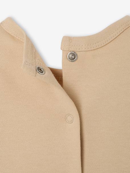 Lot de 3 dors bien bébé ouverture dos écru+vert sauge - vertbaudet enfant 
