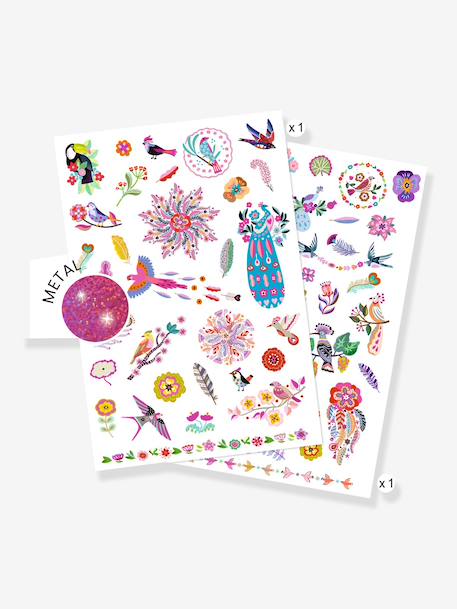 DJECO kindertattoos met veren paars - vertbaudet enfant 