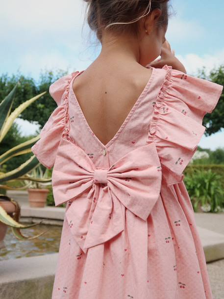 Robe Evia à volants rose - vertbaudet enfant 