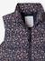 Doudoune fille sans manches motifs fleurs marine+rose imprimé - vertbaudet enfant 