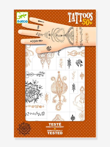 Tatouages éphémères Souffle d'orient orange - vertbaudet enfant 