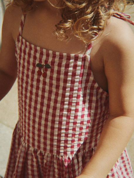 Robe à bretelles Isotta framboise - vertbaudet enfant 
