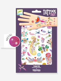 Speelgoed-Creatieve activiteiten-Plakken en vormgeven-DJECO kindertattoos met veren
