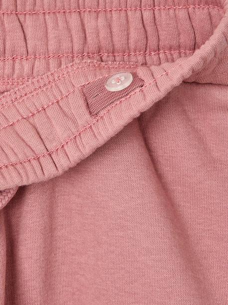 Jogging fille Basics long cordon marine+vieux rose - vertbaudet enfant 