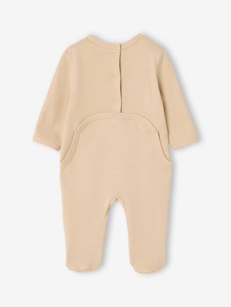 Lot de 3 dors bien bébé ouverture dos écru+vert sauge - vertbaudet enfant 