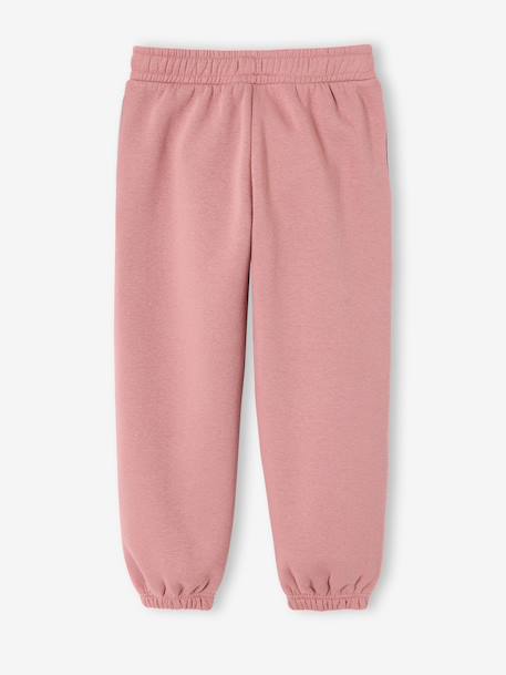 Jogging fille Basics long cordon marine+vieux rose - vertbaudet enfant 