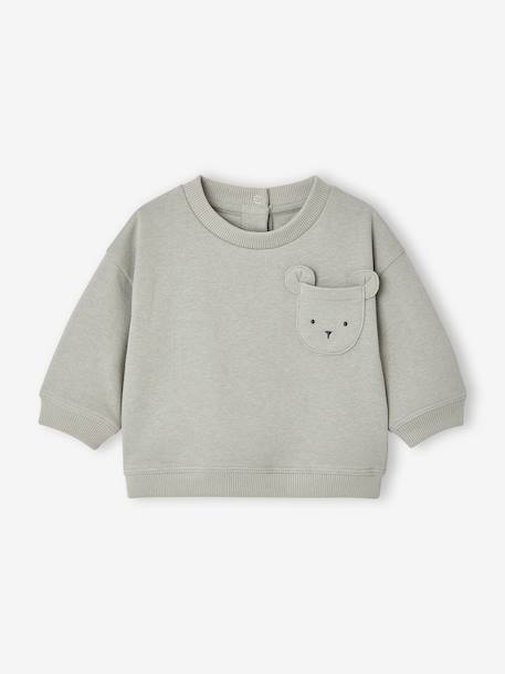 Sweatshirt en broek babyset ijsblauw - vertbaudet enfant 