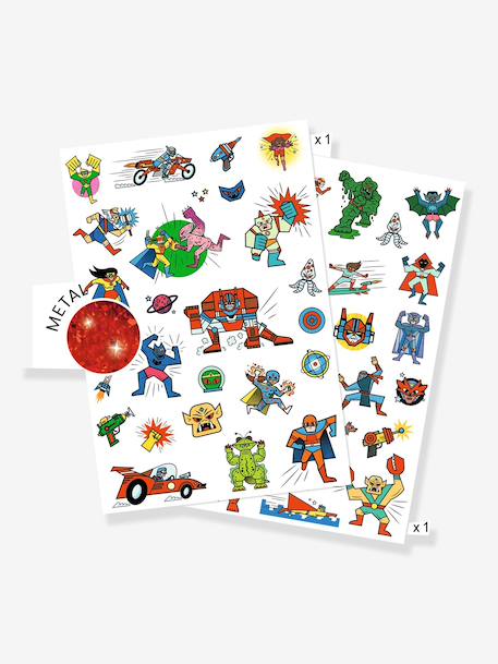 DJECO kindertattoos helden en boeven groen - vertbaudet enfant 