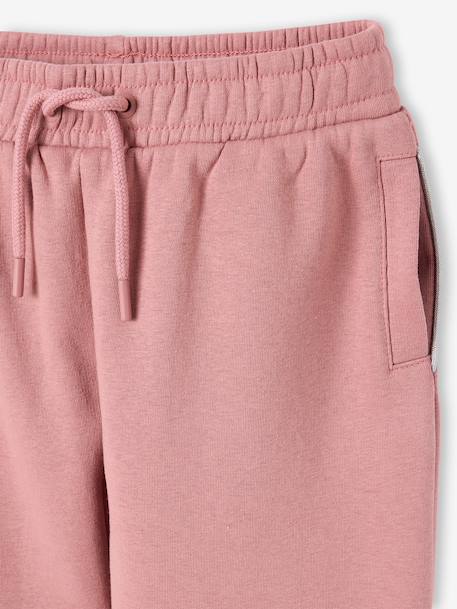 Jogging fille Basics long cordon marine+vieux rose - vertbaudet enfant 