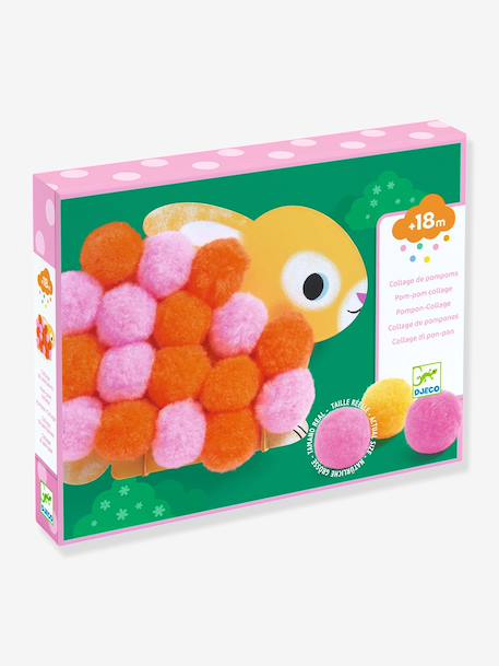Collage de pompons animaux vert - vertbaudet enfant 