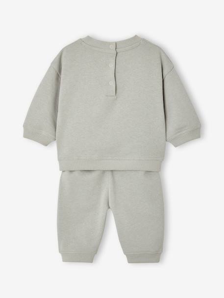 Ensemble sweat et pantalon naissance bébé garçon bleu glacier - vertbaudet enfant 