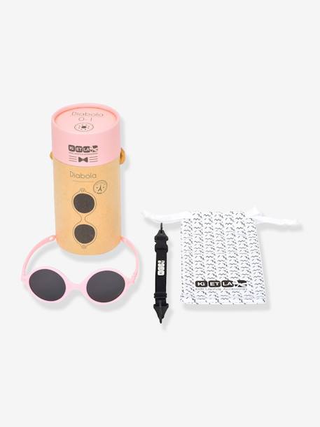 Lunettes Diabola 0-1 an Ki ET LA NOIR FONCE UNI+ORANGE CLAIR UNI+ROSE CLAIR UNI - vertbaudet enfant 