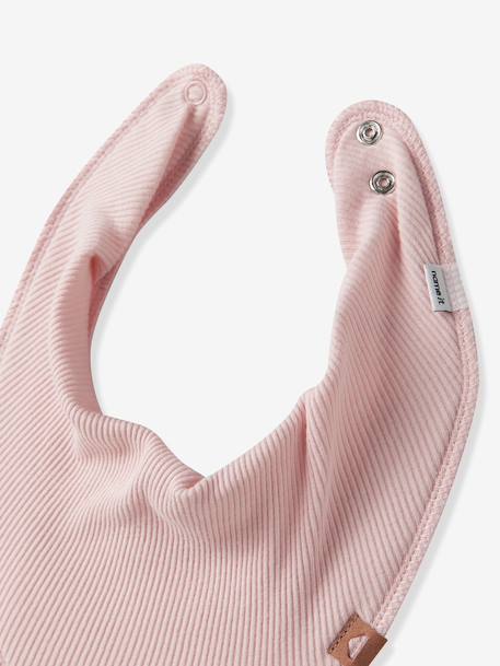Lot de 3 bavoirs pour bébé fille NBFYVETTE NAME IT, forme triangulaire rose poudré - vertbaudet enfant 
