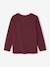 T-shirt manches longues garçon blanc chiné+bordeaux+gris ardoise - vertbaudet enfant 
