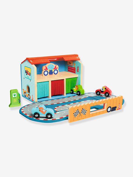 Houten garage DJECO meerkleurig - vertbaudet enfant 