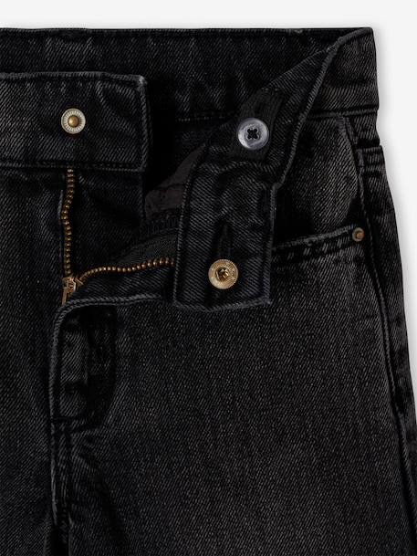 Jean fille large morphologik tour de hanches fin bleu clair+bleu foncé+bleu moyen+denim gris - vertbaudet enfant 