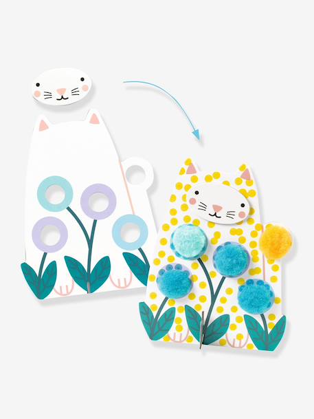 Coffret d’activités points et pompons vert - vertbaudet enfant 