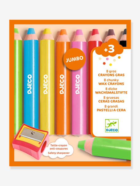 8 waskrijtjes van DJECO sinaasappel - vertbaudet enfant 