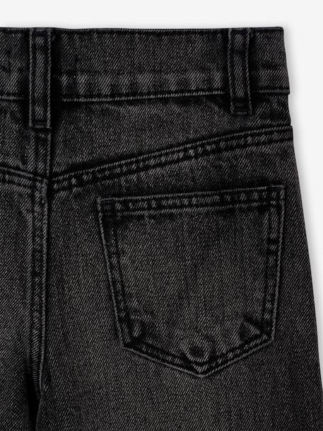 Jean fille large morphologik tour de hanches fin bleu clair+bleu foncé+bleu moyen+denim gris - vertbaudet enfant 