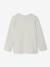 T-shirt manches longues garçon blanc chiné+bordeaux+gris ardoise - vertbaudet enfant 