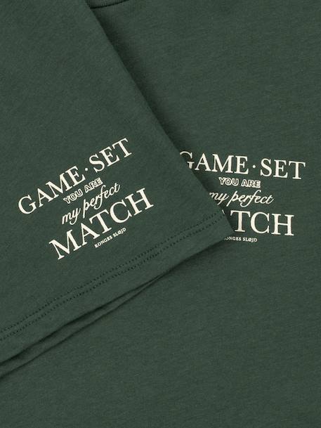 Famo T-shirt en short set groen - vertbaudet enfant 