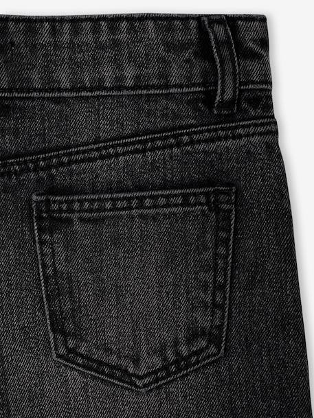 Jean fille large morphologik tour de hanches médium bleu clair+bleu foncé+bleu moyen+denim gris - vertbaudet enfant 