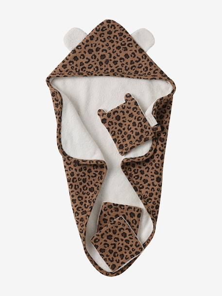 Personaliseerbare badcape voor pop bruin - vertbaudet enfant 
