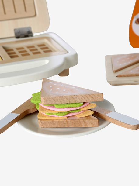 Wafel en croque-apparaat FSC® ecru - vertbaudet enfant 