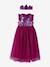 Verkleedkleren prinses met sluier en kroon blauw+goudkleurig+pruim+roze - vertbaudet enfant 