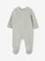 Set van 3 velours babypyjama's gemêleerd beige+gemêleerd grijs+saliegroen - vertbaudet enfant 