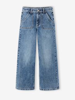 -Jean large poches charpentier fille